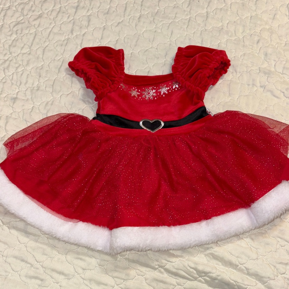 Red Velvet Kids Christmas Dress